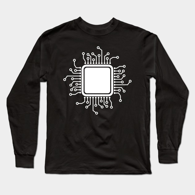 Cool CPU Long Sleeve T-Shirt by Worldengine